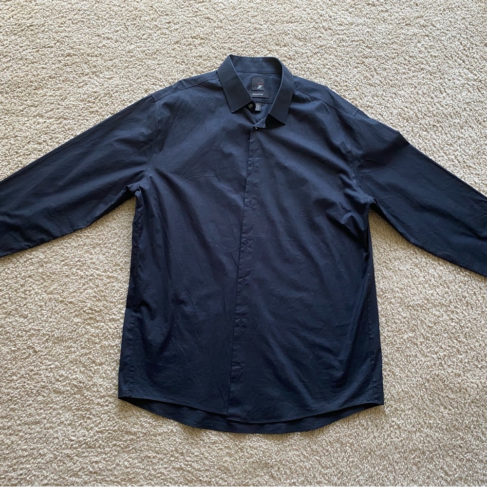 Men’s JF black dress shirt XL